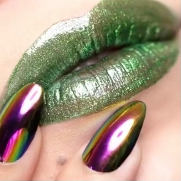 new Lime Crime ᴥ︎ Wet Cherry Lip Gloss ᴥ︎ Monster Sparkle Green Lippy ᴥ︎ Cosplay - Picture 3 of 16